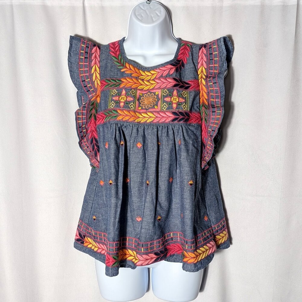 Ark & Co Multicolor Embroidered Blouse